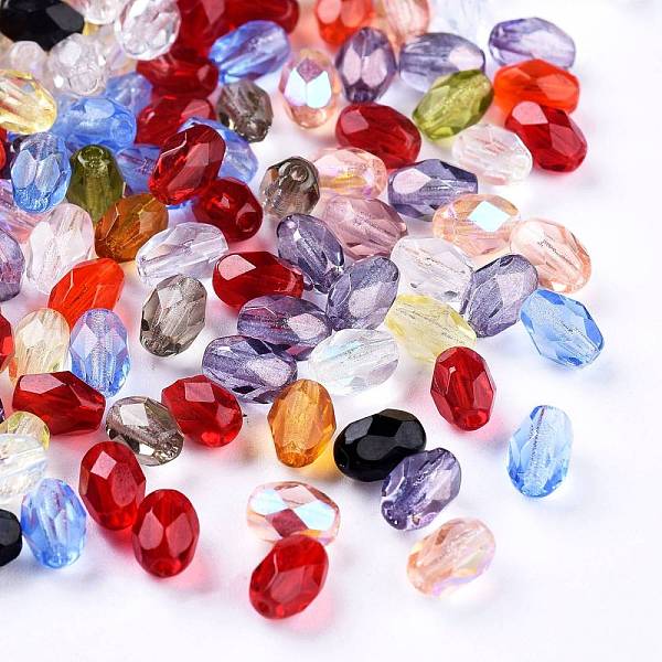 PandaHall Electroplated Transparent Czech Glass Beads, Faceted, Rice, Mixed Color, 7x4.5~5mm, Hole: 1mm, about 240pcs/bag Czech Glass Rice..., Multicolor
PandaHall Electroplated Transparent Czech Glass Beads, Faceted, Rice, Mixed Color, 7x4.5~5mm, Hole: 1mm, about 240pcs/bag Czech Glass Rice..., Multicolor