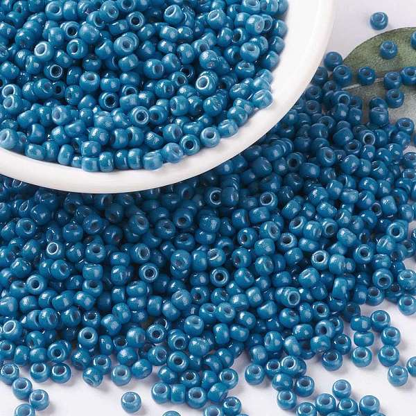 PandaHall MIYUKI Round Rocailles Beads, Japanese Seed Beads, (RR4485) Duracoat Dyed Opaque Juniper Berry, 8/0, 3mm, Hole: 1mm, about..., Blue
PandaHall MIYUKI Round Rocailles Beads, Japanese Seed Beads, (RR4485) Duracoat Dyed Opaque Juniper Berry, 8/0, 3mm, Hole: 1mm, about..., Blue