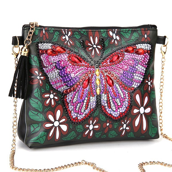 PandaHall DIY Handbag Diamond Painting Kits, Including Resin Rhinestones, Pen, Tray & Glue Clay, Butterfly Pattern, 150x180mm Resin...
PandaHall DIY Handbag Diamond Painting Kits, Including Resin Rhinestones, Pen, Tray & Glue Clay, Butterfly Pattern, 150x180mm Resin...