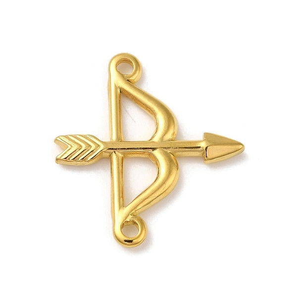 PandaHall Ion Plating(IP) 304 Stainless Steel Connector Charms, Bow and Arrow Link, Real 18K Gold Plated, 22.5x21x2mm, Hole: 1.6mm 304...
PandaHall Ion Plating(IP) 304 Stainless Steel Connector Charms, Bow and Arrow Link, Real 18K Gold Plated, 22.5x21x2mm, Hole: 1.6mm 304...