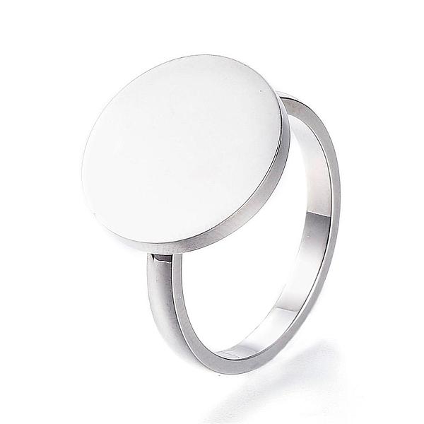 PandaHall 304 Stainless Steel Finger Rings, Flat Round, Stainless Steel Color, Mixed Size: 16~18mm 304 Stainless Steel
PandaHall 304 Stainless Steel Finger Rings, Flat Round, Stainless Steel Color, Mixed Size: 16~18mm 304 Stainless Steel