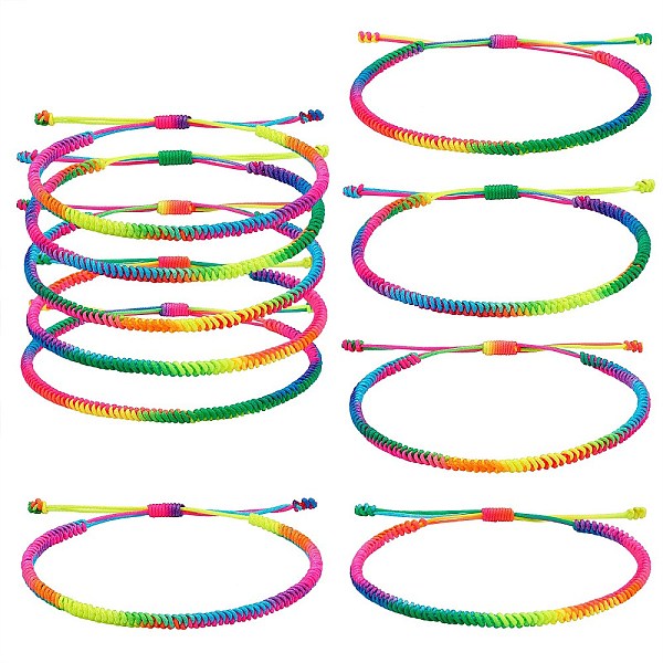 PandaHall 5Pcs 5 Color Braided Nylon Thread Cord Bracelets Set, Adjustable Friendship Bracelets for Women, Mixed Color, Inner Diameter..., Multicolor
PandaHall 5Pcs 5 Color Braided Nylon Thread Cord Bracelets Set, Adjustable Friendship Bracelets for Women, Mixed Color, Inner Diameter..., Multicolor