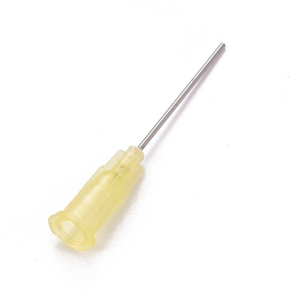 PandaHall Plastic Fluid Precision Blunt Needle Dispense Tips, Lemon Chiffon, 7.5x6.5x42.5mm, Inner Diameter: 4mm, Pin: 0.9mm Plastic
PandaHall Plastic Fluid Precision Blunt Needle Dispense Tips, Lemon Chiffon, 7.5x6.5x42.5mm, Inner Diameter: 4mm, Pin: 0.9mm Plastic