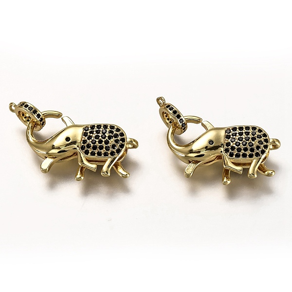 PandaHall Brass Micro Pave Black Cubic Zirconia Lobster Claw Clasps, with Bail Beads/Tube Bails, Long-Lasting Plated, Real 18K Gold Plated...
PandaHall Brass Micro Pave Black Cubic Zirconia Lobster Claw Clasps, with Bail Beads/Tube Bails, Long-Lasting Plated, Real 18K Gold Plated...