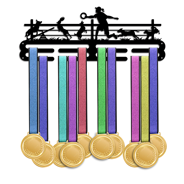 PandaHall Sports Theme Iron Medal Hanger Holder Display Wall Rack, with Screws, Dog Pattern, 150x400mm Iron Dog Black
PandaHall Sports Theme Iron Medal Hanger Holder Display Wall Rack, with Screws, Dog Pattern, 150x400mm Iron Dog Black