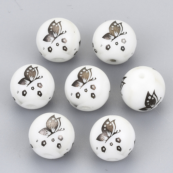 PandaHall Electroplate Glass Beads, Round with Butterfly Pattern, Gunmetal Plated, 10mm, Hole: 1.2mm Glass Butterfly
PandaHall Electroplate Glass Beads, Round with Butterfly Pattern, Gunmetal Plated, 10mm, Hole: 1.2mm Glass Butterfly