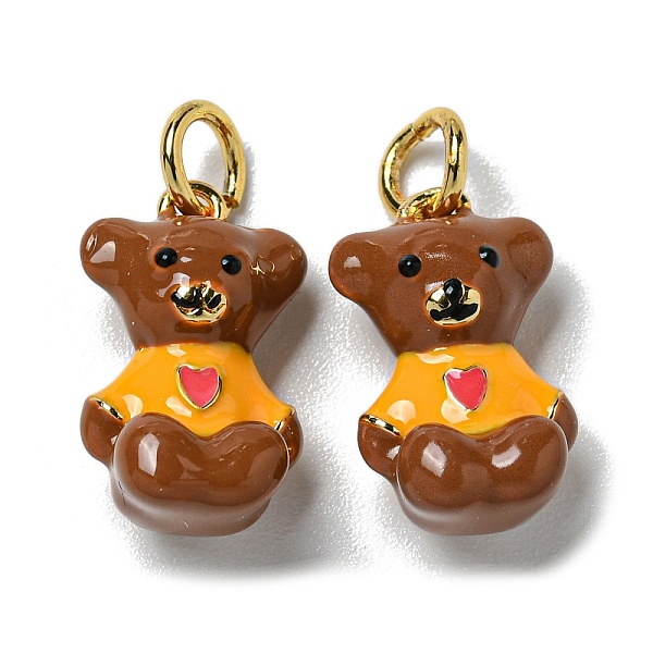 PandaHall Rack Plating Brass Enamel Charms, with Jump Ring, Long-Lasting Plated, Lead Free & Cadmium Free, Bear Charm, Real 18K Gold Plated...
PandaHall Rack Plating Brass Enamel Charms, with Jump Ring, Long-Lasting Plated, Lead Free & Cadmium Free, Bear Charm, Real 18K Gold Plated...