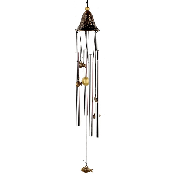 PandaHall Alloy Wind Chime, with Metal Tube, for Outdoor Garden Home Hanging Decoration, Fish, 600mm Alloy Fish
PandaHall Alloy Wind Chime, with Metal Tube, for Outdoor Garden Home Hanging Decoration, Fish, 600mm Alloy Fish