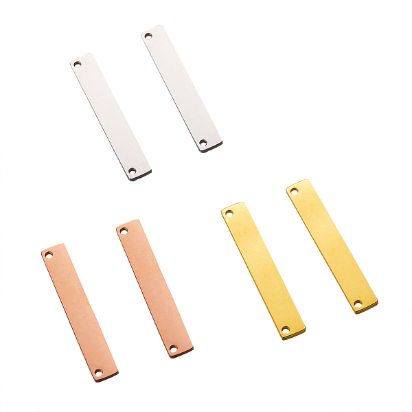 PandaHall Vacuum Plating 304 Stainless Steel Links, Rectangle/Bar, Manual Polishing, Laser Cut, Mixed Color, 35x6x1.5mm, Hole: 1.65mm, 3...
PandaHall Vacuum Plating 304 Stainless Steel Links, Rectangle/Bar, Manual Polishing, Laser Cut, Mixed Color, 35x6x1.5mm, Hole: 1.65mm, 3...