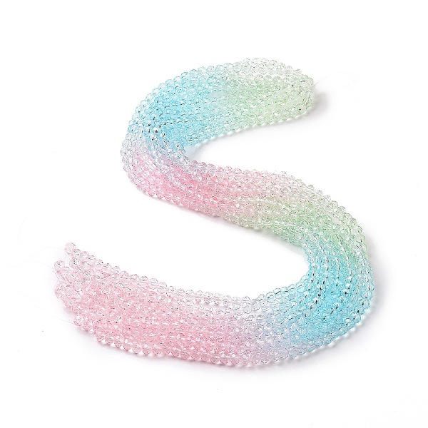 PandaHall Transparent Glass Beads Strands, Faceted, Rondelle, Light Blue, 6x5mm, Hole: 1.2~1.4mm, about 85~88pcs/strand, 16.54~16.93 inch...
PandaHall Transparent Glass Beads Strands, Faceted, Rondelle, Light Blue, 6x5mm, Hole: 1.2~1.4mm, about 85~88pcs/strand, 16.54~16.93 inch...