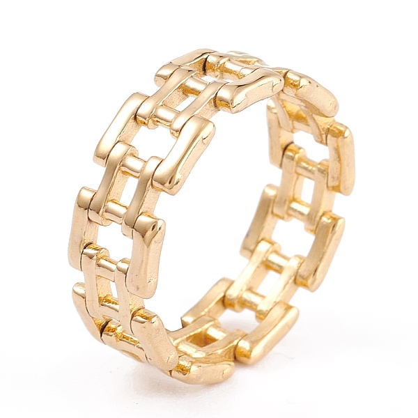 PandaHall Ion Plating(IP) Unisex 304 Stainless Steel Finger Rings, Wide Band Rings, Curb Chain Shape, Golden, Size 6~9, 7mm, Inner Diameter...
PandaHall Ion Plating(IP) Unisex 304 Stainless Steel Finger Rings, Wide Band Rings, Curb Chain Shape, Golden, Size 6~9, 7mm, Inner Diameter...