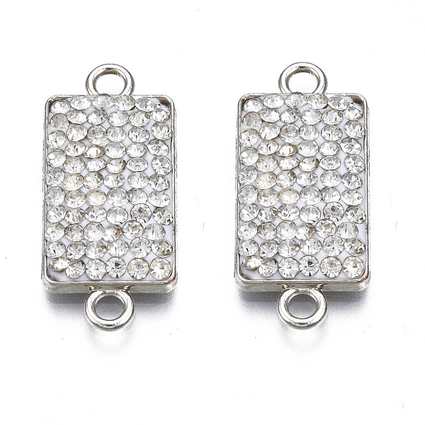 PandaHall Rack Plating Alloy Links Connectors, with Polymer Clay Rhinestone, Cadmium Free & Lead Free, Platinum Plated, Rectangle, Crystal..., Clear
PandaHall Rack Plating Alloy Links Connectors, with Polymer Clay Rhinestone, Cadmium Free & Lead Free, Platinum Plated, Rectangle, Crystal..., Clear