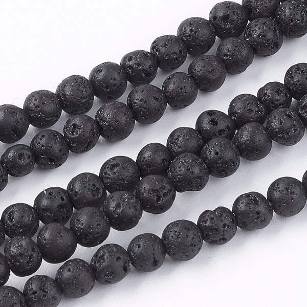 PandaHall Natural Lava Rock Stone Bead Strands, Round, 4.5mm, Hole: 0.5mm, about 95pcs/strand, 14.9 inch Lava Rock Round Black
PandaHall Natural Lava Rock Stone Bead Strands, Round, 4.5mm, Hole: 0.5mm, about 95pcs/strand, 14.9 inch Lava Rock Round Black