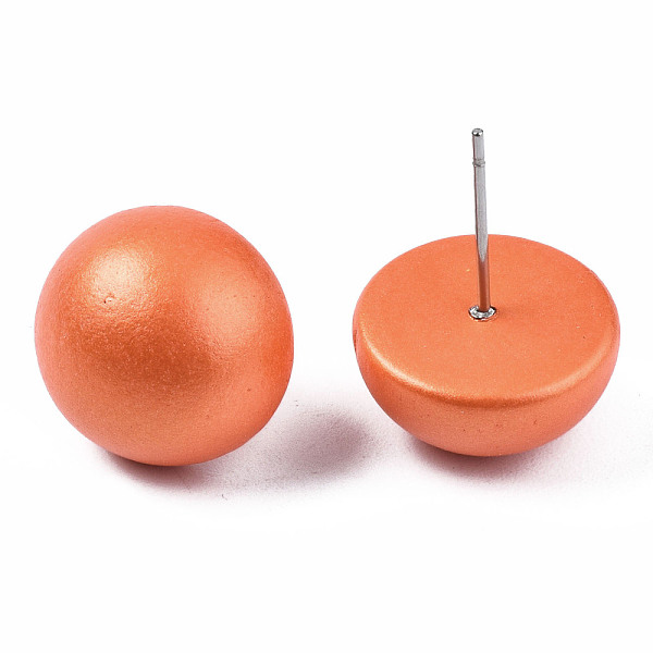 PandaHall Painted Half Round Schima Wood Earrings for Girl Women, Stud Earrings with 316 Surgical Stainless Steel Pins, Coral, 15x8.5mm, Pin..., Red
PandaHall Painted Half Round Schima Wood Earrings for Girl Women, Stud Earrings with 316 Surgical Stainless Steel Pins, Coral, 15x8.5mm, Pin..., Red
