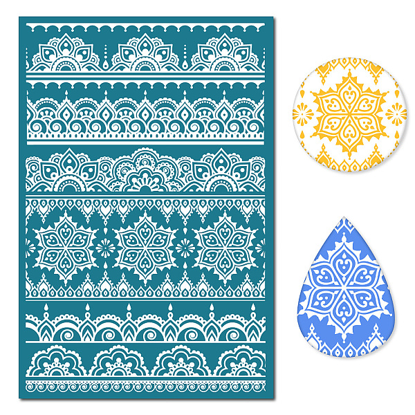 PandaHall Silk Screen Printing Stencils, Reusable Sign Self Adhisive Stencils for Painting on Wood, DIY Decoration T-Shirt Fabric, Floral..., Cyan
PandaHall Silk Screen Printing Stencils, Reusable Sign Self Adhisive Stencils for Painting on Wood, DIY Decoration T-Shirt Fabric, Floral..., Cyan