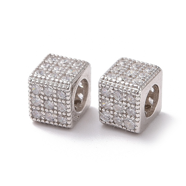 PandaHall 925 Sterling Silver Beads, with Cubic Zirconia, Real Platinum Plated, Cube, Clear, 5x6x6mm, Hole: 3.5mm Cubic Zirconia Square...
PandaHall 925 Sterling Silver Beads, with Cubic Zirconia, Real Platinum Plated, Cube, Clear, 5x6x6mm, Hole: 3.5mm Cubic Zirconia Square...