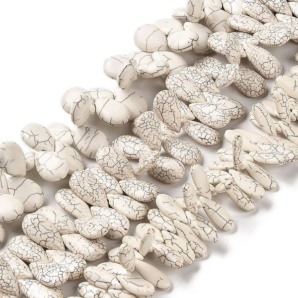 PandaHall Synthetic Howlite Beads Strands, Teardrop, 24.5~29.5x10~17.5x5~8.5mm, Hole: 1.2~1.4mm, about 179pcs/500g Howlite Teardrop
PandaHall Synthetic Howlite Beads Strands, Teardrop, 24.5~29.5x10~17.5x5~8.5mm, Hole: 1.2~1.4mm, about 179pcs/500g Howlite Teardrop