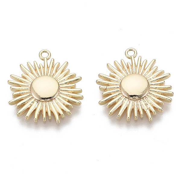 PandaHall Brass Solar Eclipse Pendants, Nickel Free, Sun, Real 18K Gold Plated, 15.5x15x2mm, Hole: 1.2mm Brass Sun
PandaHall Brass Solar Eclipse Pendants, Nickel Free, Sun, Real 18K Gold Plated, 15.5x15x2mm, Hole: 1.2mm Brass Sun