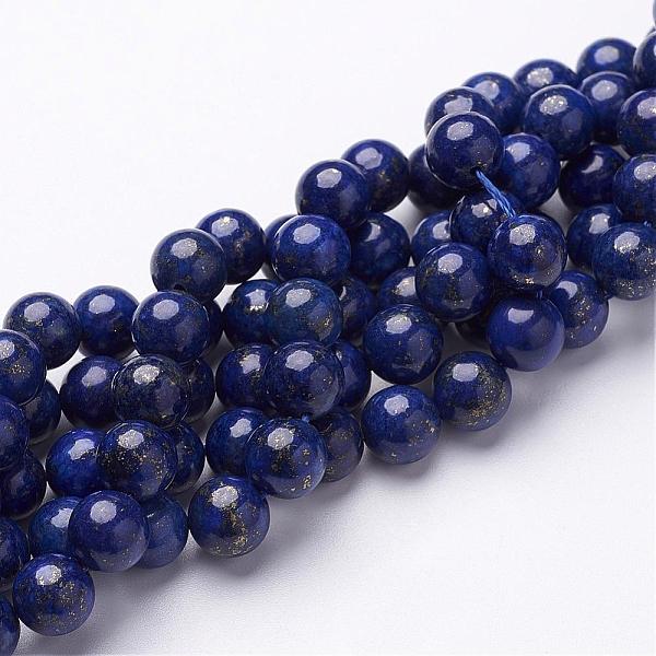 PandaHall Dyed Grade A Natural Lapis Lazuli Beads Strands, Round, about 8mm in diameter, hole: 1mm, about 48pcs/strand, 15.5 inch Lapis..., Blue
PandaHall Dyed Grade A Natural Lapis Lazuli Beads Strands, Round, about 8mm in diameter, hole: 1mm, about 48pcs/strand, 15.5 inch Lapis..., Blue