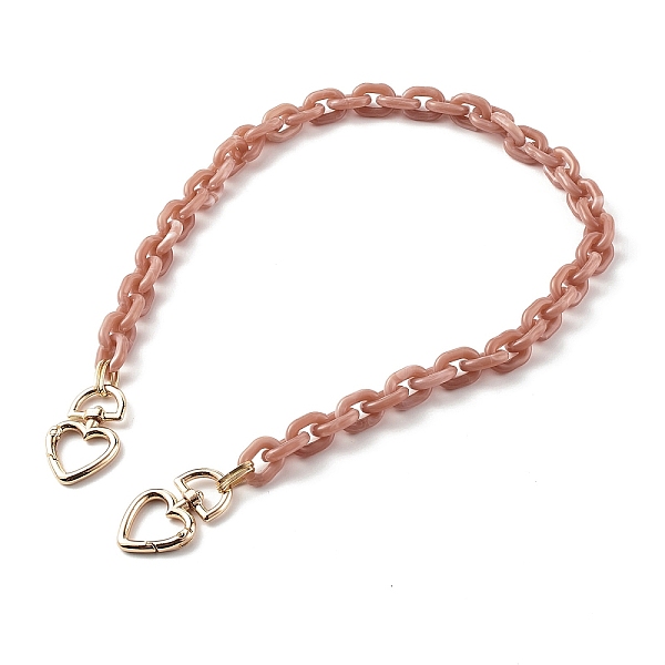 PandaHall Acrylic Linking Rings Bag Handles, with Aluminium Paperclip and Heart Alloy Swivel Clasps, Salmon, 63cm Acrylic Red
PandaHall Acrylic Linking Rings Bag Handles, with Aluminium Paperclip and Heart Alloy Swivel Clasps, Salmon, 63cm Acrylic Red