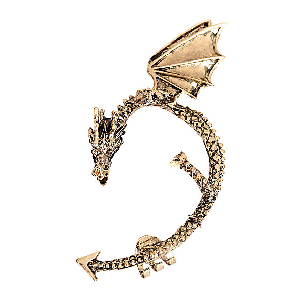 PandaHall Alloy Dragon Cuff Earrings, Gothic Climber Wrap Around Earrings for Non Piercing Ear, Antique Bronze, 80x45mm Alloy
PandaHall Alloy Dragon Cuff Earrings, Gothic Climber Wrap Around Earrings for Non Piercing Ear, Antique Bronze, 80x45mm Alloy