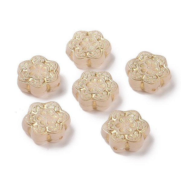 PandaHall Plating Acrylic Beads, Golden Metal Enlaced, Frosted, Flower, Moccasin, 18x17x7mm, Hole: 1.4mm, about 315pcs/500g Acrylic Flower..., Orange
PandaHall Plating Acrylic Beads, Golden Metal Enlaced, Frosted, Flower, Moccasin, 18x17x7mm, Hole: 1.4mm, about 315pcs/500g Acrylic Flower..., Orange