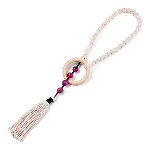PandaHall Handmade Macrame Wood Curtain Tiebacks, Cotton Cord Woven Tassel Curtain Holdback, for Home Wall Drapes Window Decoration, Floral...
PandaHall Handmade Macrame Wood Curtain Tiebacks, Cotton Cord Woven Tassel Curtain Holdback, for Home Wall Drapes Window Decoration, Floral...