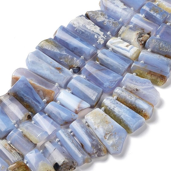 PandaHall Natural Blue Lace Agate Beads Strands, Rectangle, 21~46x11.5~22.5x7~8.5mm, Hole: 1.5mm, about 26~27pcs/strand, 15.98''~16.30''...
PandaHall Natural Blue Lace Agate Beads Strands, Rectangle, 21~46x11.5~22.5x7~8.5mm, Hole: 1.5mm, about 26~27pcs/strand, 15.98''~16.30''...