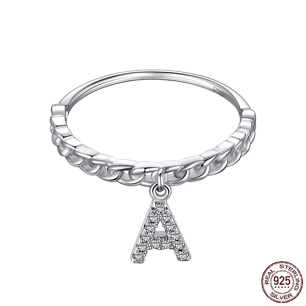 PandaHall Rhodium Plated 925 Sterling Silver Micro Pave Clear Cubic Zirconia Finger Ring for Women, Letter, with 925 Stamp, Real Platinum...
PandaHall Rhodium Plated 925 Sterling Silver Micro Pave Clear Cubic Zirconia Finger Ring for Women, Letter, with 925 Stamp, Real Platinum...