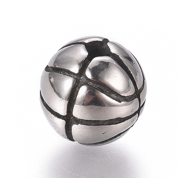 PandaHall 316 Surgical Stainless Steel Beads, Polished, Round, Basketball, Antique Silver, 9.5mm, Hole: 2mm 316 Surgical Stainless Steel...
PandaHall 316 Surgical Stainless Steel Beads, Polished, Round, Basketball, Antique Silver, 9.5mm, Hole: 2mm 316 Surgical Stainless Steel...