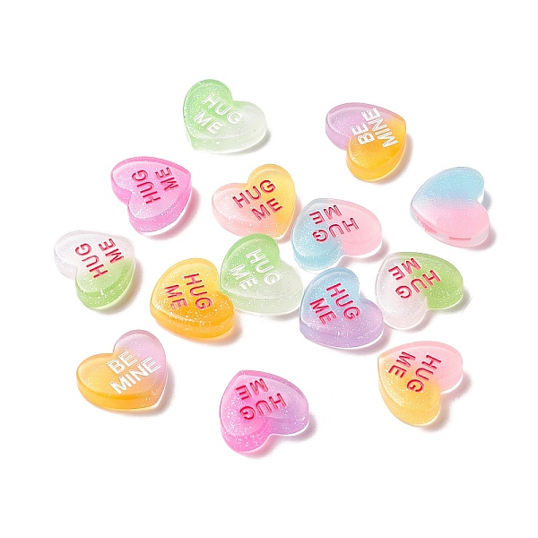 PandaHall Transparent Resin Cabochons, Two-Tone, with Glitter Power, Heart with Word HUG ME, Mixed Color, 18x16.5x5mm Resin Heart Multicolor
PandaHall Transparent Resin Cabochons, Two-Tone, with Glitter Power, Heart with Word HUG ME, Mixed Color, 18x16.5x5mm Resin Heart Multicolor