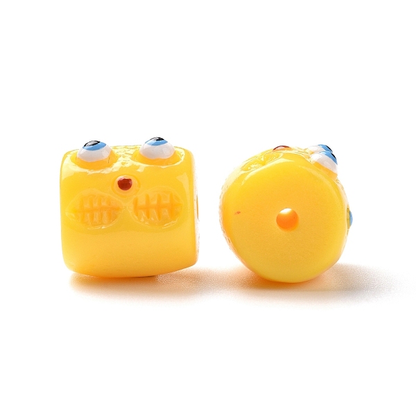 PandaHall Halloween Opaque Resin Beads, Column with Monster Face, Gold, 13x12.5x14mm, Hole: 2mm Resin Column Gold
PandaHall Halloween Opaque Resin Beads, Column with Monster Face, Gold, 13x12.5x14mm, Hole: 2mm Resin Column Gold