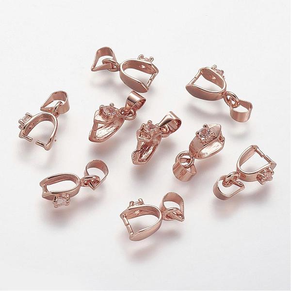 PandaHall Rack Plating Brass Ice Pick and Pinch Bails, Long-Lasting Plated, Rose Gold, 12x3mm, Hole: 4x4.5mm, Pin: 1mm Brass
PandaHall Rack Plating Brass Ice Pick and Pinch Bails, Long-Lasting Plated, Rose Gold, 12x3mm, Hole: 4x4.5mm, Pin: 1mm Brass