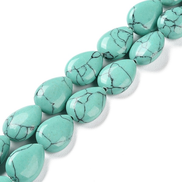 PandaHall Synthetic Turquoise Beads Strands, Flat Teardrop, 13~14x9.5~10x5~5.5mm, Hole: 1.2mm, about 28pcs/strand, 15.16''(38.5cm) Synthetic...
PandaHall Synthetic Turquoise Beads Strands, Flat Teardrop, 13~14x9.5~10x5~5.5mm, Hole: 1.2mm, about 28pcs/strand, 15.16''(38.5cm) Synthetic...