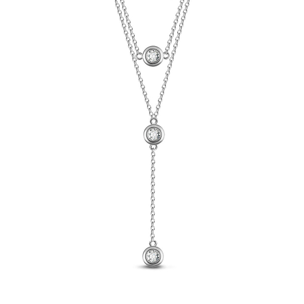 PandaHall SHEGRACE Rhodium Plated 925 Sterling Silver Tiered Necklaces, with Grade AAA Cubic Zirconia and Cable Chains, Flat Round, Clear...
PandaHall SHEGRACE Rhodium Plated 925 Sterling Silver Tiered Necklaces, with Grade AAA Cubic Zirconia and Cable Chains, Flat Round, Clear...