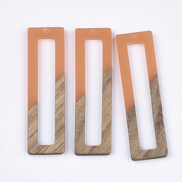 PandaHall Resin & Walnut Wood Big Pendants, Rectangle, Coral, 60.5~61x17x3mm, Hole: 1.6mm Resin+Wood Rectangle Red
PandaHall Resin & Walnut Wood Big Pendants, Rectangle, Coral, 60.5~61x17x3mm, Hole: 1.6mm Resin+Wood Rectangle Red