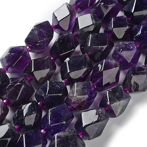 PandaHall Natural Amethyst Beads Strands, with Seed Beads, Faceted, Rhombus, 17~21x13~16x12~15mm, Hole: 1.2~1.4mm, about 18~19pcs/strand...
PandaHall Natural Amethyst Beads Strands, with Seed Beads, Faceted, Rhombus, 17~21x13~16x12~15mm, Hole: 1.2~1.4mm, about 18~19pcs/strand...