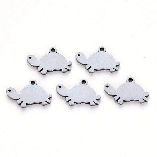 PandaHall 304 Stainless Steel Charms, Laser Cut, Tortoise, Stainless Steel Color, 9.5x15x1mm, Hole: 1.2mm 304 Stainless Steel Tortoise
PandaHall 304 Stainless Steel Charms, Laser Cut, Tortoise, Stainless Steel Color, 9.5x15x1mm, Hole: 1.2mm 304 Stainless Steel Tortoise