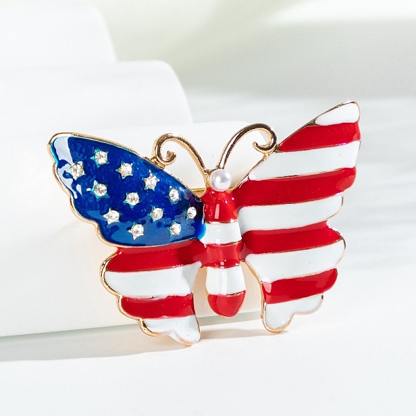 PandaHall Independence Day Enamel Pins, Light Gold Alloy Brooch, Butterfly, 47x58mm Alloy+Enamel Butterfly
PandaHall Independence Day Enamel Pins, Light Gold Alloy Brooch, Butterfly, 47x58mm Alloy+Enamel Butterfly