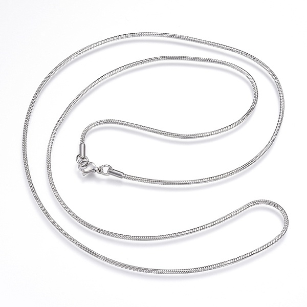 PandaHall 304 Stainless Steel Snake Chain Necklaces, with Lobster Claw Clasps, Stainless Steel Color, 29.9 inch(76cm), 2mm 304 Stainless...
PandaHall 304 Stainless Steel Snake Chain Necklaces, with Lobster Claw Clasps, Stainless Steel Color, 29.9 inch(76cm), 2mm 304 Stainless...