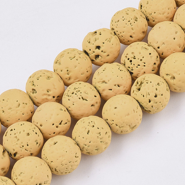 PandaHall Spray Painted Natural Lava Rock Beads Strands, Round, Orange, 8~9mm, Hole: 0.7mm, about 47~48pcs/Strand, 15.75 inch(40cm) Lava...
PandaHall Spray Painted Natural Lava Rock Beads Strands, Round, Orange, 8~9mm, Hole: 0.7mm, about 47~48pcs/Strand, 15.75 inch(40cm) Lava...