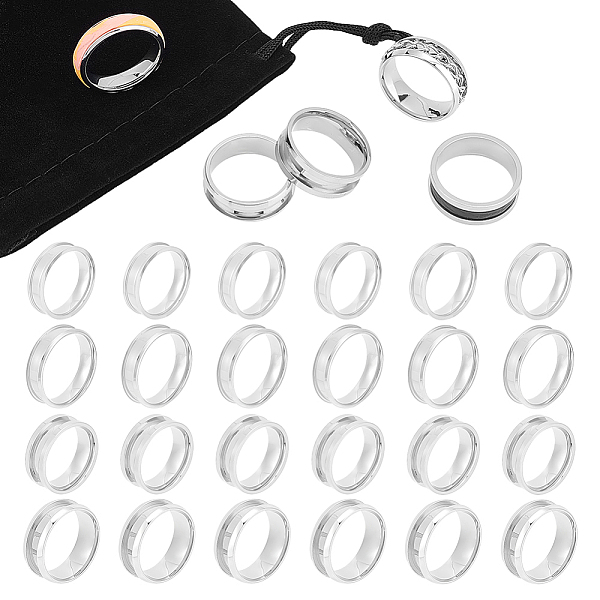 PandaHall Unicraftale 24Pcs 4 Size 201 Stainless Steel Grooved Finger Ring Settings, Ring Core Blank, for Inlay Ring Jewelry Making...
PandaHall Unicraftale 24Pcs 4 Size 201 Stainless Steel Grooved Finger Ring Settings, Ring Core Blank, for Inlay Ring Jewelry Making...