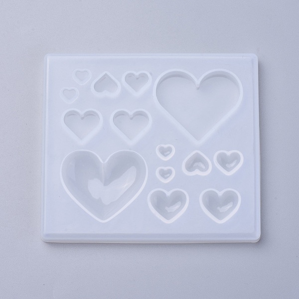PandaHall Silicone Molds, Epoxy Resin Casting Molds, For UV Resin, DIY Jewelry Craft Making, Heart, White, 89x78x8mm, Inner Size...
PandaHall Silicone Molds, Epoxy Resin Casting Molds, For UV Resin, DIY Jewelry Craft Making, Heart, White, 89x78x8mm, Inner Size...