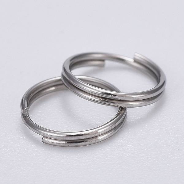 PandaHall 304 Stainless Steel Split Rings, Double Loops Jump Rings, Stainless Steel Color, 8x0.6mm, about 7.4mm inner diameter, about...
PandaHall 304 Stainless Steel Split Rings, Double Loops Jump Rings, Stainless Steel Color, 8x0.6mm, about 7.4mm inner diameter, about...