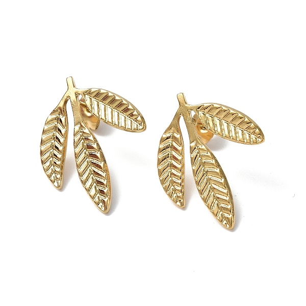 PandaHall Ion Plating(IP) 304 Stainless Steel Leaf Stud Earrings for Women, Real 18K Gold Plated, 23x18mm, Pin: 0.7mm 304 Stainless Steel...
PandaHall Ion Plating(IP) 304 Stainless Steel Leaf Stud Earrings for Women, Real 18K Gold Plated, 23x18mm, Pin: 0.7mm 304 Stainless Steel...