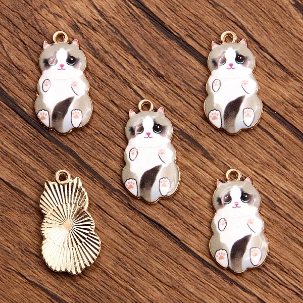 PandaHall Alloy Enamel Pendants, Light Gold, Cat Charm, Tan, 25x14mm Alloy+Enamel Cat Shape Orange
PandaHall Alloy Enamel Pendants, Light Gold, Cat Charm, Tan, 25x14mm Alloy+Enamel Cat Shape Orange