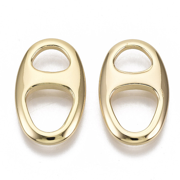 PandaHall Brass Links Connectors, Nickel Free, Soda Tab/Pull Tab, Real 18K Gold Plated, 19.5x12x2.5mm, Hole: 5x6mm & 8x8mm Brass Oval
PandaHall Brass Links Connectors, Nickel Free, Soda Tab/Pull Tab, Real 18K Gold Plated, 19.5x12x2.5mm, Hole: 5x6mm & 8x8mm Brass Oval