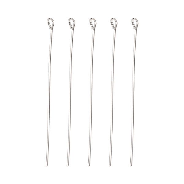 PandaHall Iron Eye Pin, Cadmium Free & Nickel Free & Lead Free, Platinum, 50x0.7mm, Hole: 2mm, about 5000pcs/1000g Iron
PandaHall Iron Eye Pin, Cadmium Free & Nickel Free & Lead Free, Platinum, 50x0.7mm, Hole: 2mm, about 5000pcs/1000g Iron