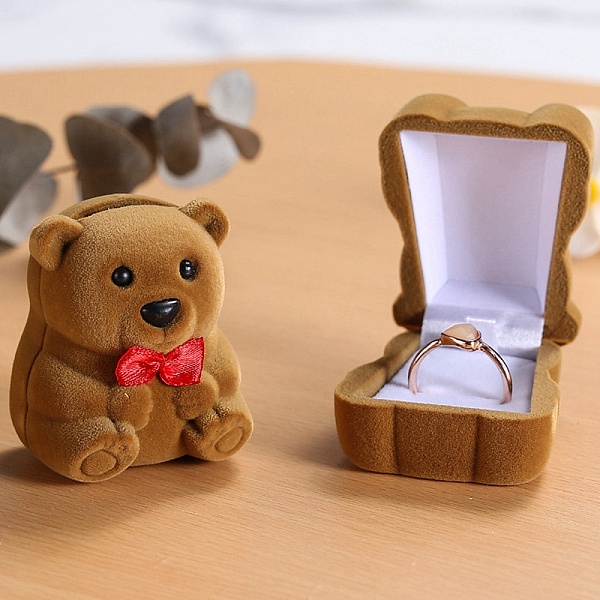 PandaHall Velvet Bear-shaped Ring Gift Box, Jewelry Box for Ring, Camel, 4.5x3.8x5.5cm Velvet Bear Brown
PandaHall Velvet Bear-shaped Ring Gift Box, Jewelry Box for Ring, Camel, 4.5x3.8x5.5cm Velvet Bear Brown
