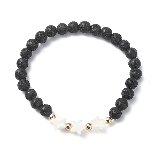 PandaHall Natural Lava Rock Round Beaded Bracelets, with Shell, for Women, Star, 1/8~3/8 inch(0.4~0.85cm), Inner Diameter: 2 inch(5cm) Lava..., Black
PandaHall Natural Lava Rock Round Beaded Bracelets, with Shell, for Women, Star, 1/8~3/8 inch(0.4~0.85cm), Inner Diameter: 2 inch(5cm) Lava..., Black
